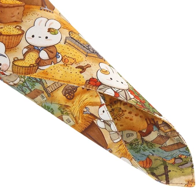 Dog Bandana Reversible Triangle Bibs Scarf Accessories Rabbit for Cats Pets Animals