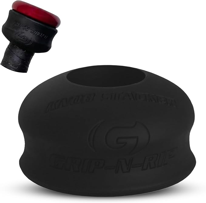 Grip-N-Rip Knob Stacker Choke-Up Ring for Baseball/Softball Bats Provides Choking Up Space & Relief from Bat Sting, Stackable for Custom Fit and Comfort