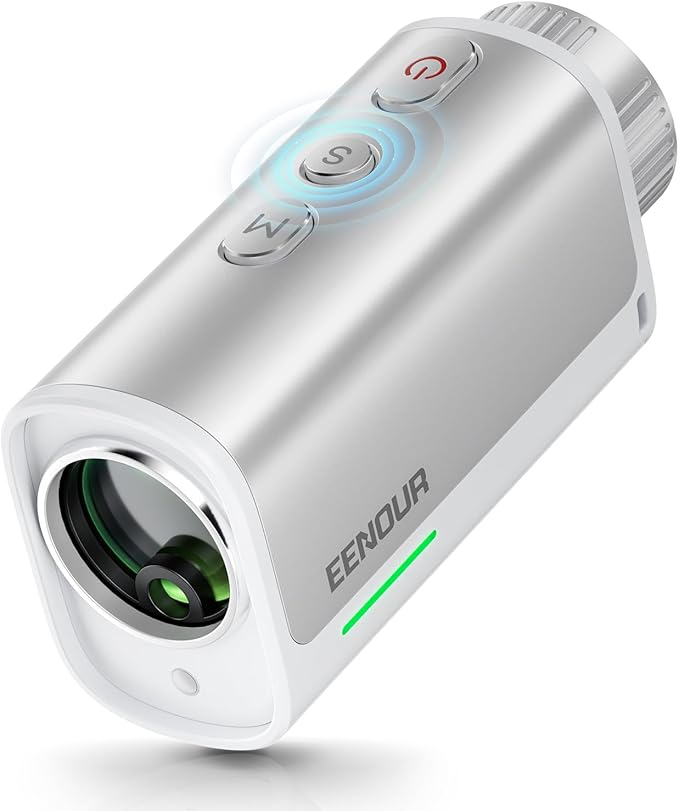 EENOUR Golf Range Finder with Slope, 1200 Yards Golf Rangefinder, Laser Rangefinders with Magnet and Pin Lock Vibration, 7X Magnification, Rechargeable Compact Portable Range Finder Golfing