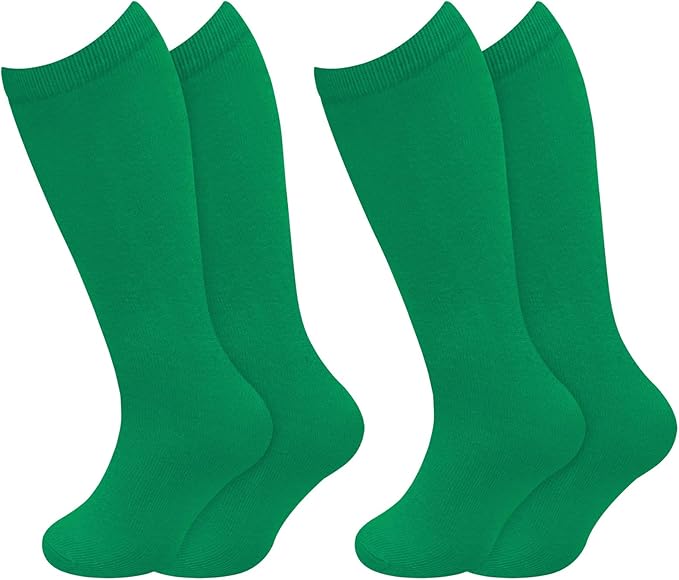 Sarfel Kids Soccer Socks Toddler Soccer Socks Girls Boys Soccer Socks Kids Tube Socks with Stripes Toddler Knee High Socks