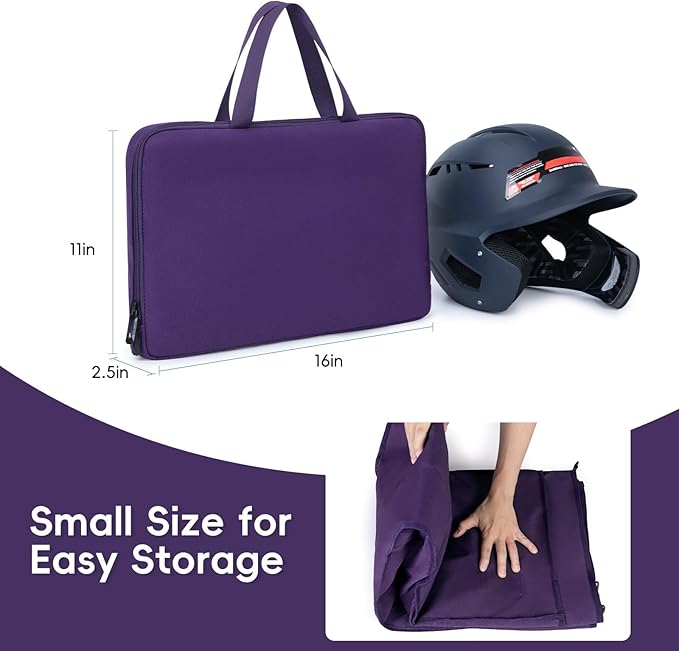 KAVIGOR Baseball/Softball Dugout Organizer - 15+ Helmet & Glove Storage Bag, Military-Grade 900D Fabric & 6 Reinforced Steel Hooks