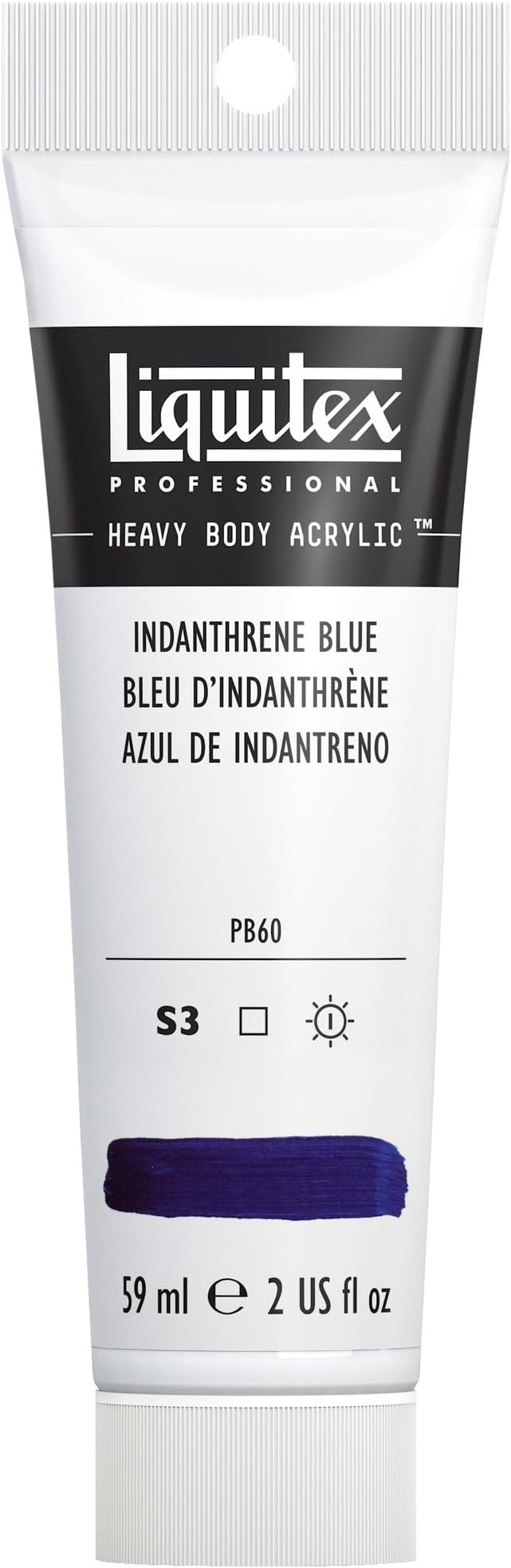 Liquitex Professional Heavy Body Acrylic Paint, 2-oz Tube, Indanthrene Blue by Liquitex