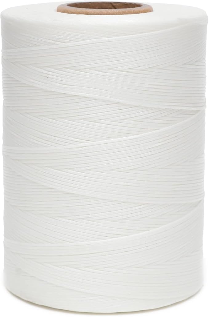 Waxed Thread, 852Yds 150D 0.8mm Flat Polyester Wax Thread by EXKALAFUL