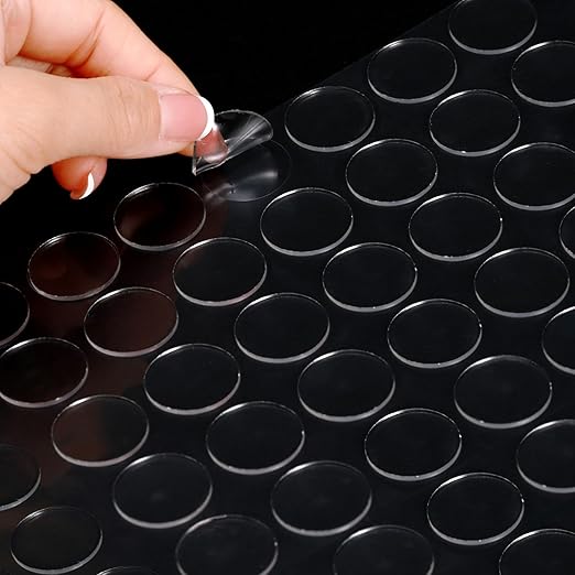350 Pcs 20mm Double Sided Adhesive Glue Round Dots Stickers Removable Clear - Image 3