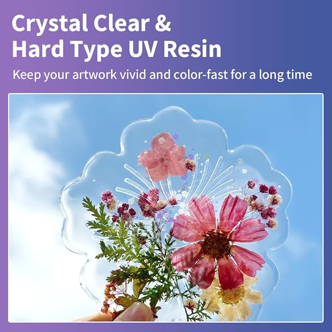 UV Resin Kit 200g with UV Light, Hard Type UV Resin Kit, Upgraded Formula & - Image 5