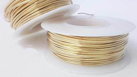 18 Gauge, Jeweler's Brass Wire, Round Dead Soft CDA #230 Alloy Jewelry Grade - - Image 4