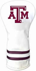 Team Golf NCAA White Vintage Driver Golf Club Headcover, Form Fitting Design, Retro Design