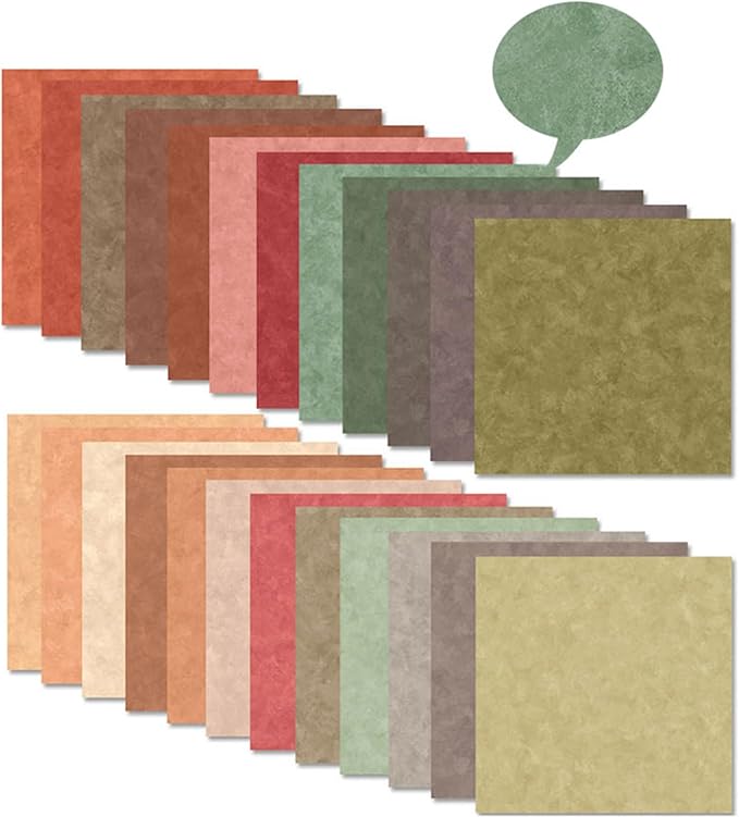 Scrapbook Paper 12x12, Double-Sided Suede Textured Craft Paper Set 24 Sheets/24 - Image 4