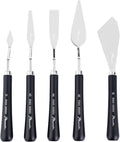 PHOENIX High Flexible Palette Knife Set, 5 Pieces Stainless Steel Painting by PHOENIX
