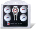 Team Golf NFL Regulation Size Golf Balls (4 Count) & Divot Tool with Removable Double-Sided Magnetic Marker