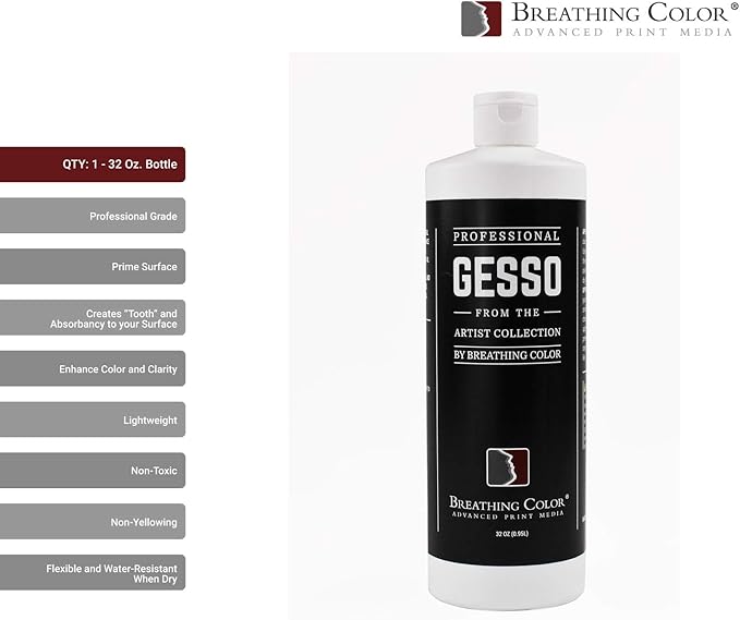 White Gesso Canvas Primer Bundle 32 oz. - Image 2