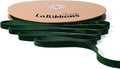 LaRibbons Thin Velvet Ribbon 3/8 Inch x 25 Yards, Dark Green Velvet Ribbon by LaRibbons