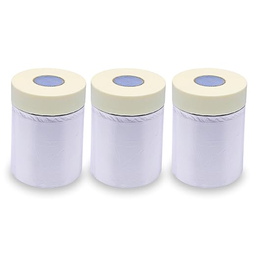 Lichamp Plastic Cover for Painting, Pre-Taped Masking Film, 22 inch x 30 Yard x by Lichamp