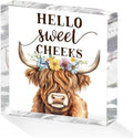 Funny Cow Decorative Signs, Rustic Western Animal by Unknown