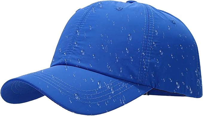 Malaxlx Waterproof Baseball Cap for Men Women Breathable UPF50+ Sport Outdoor Caps Quick Dry Adjustable Rain Hat