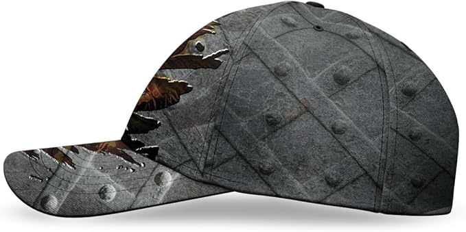 Baseball Cap for Men Women, Skull Cap for Men, Skeleton Gothic Horror Adjustable Strap Sports Soft Caps Outdoor