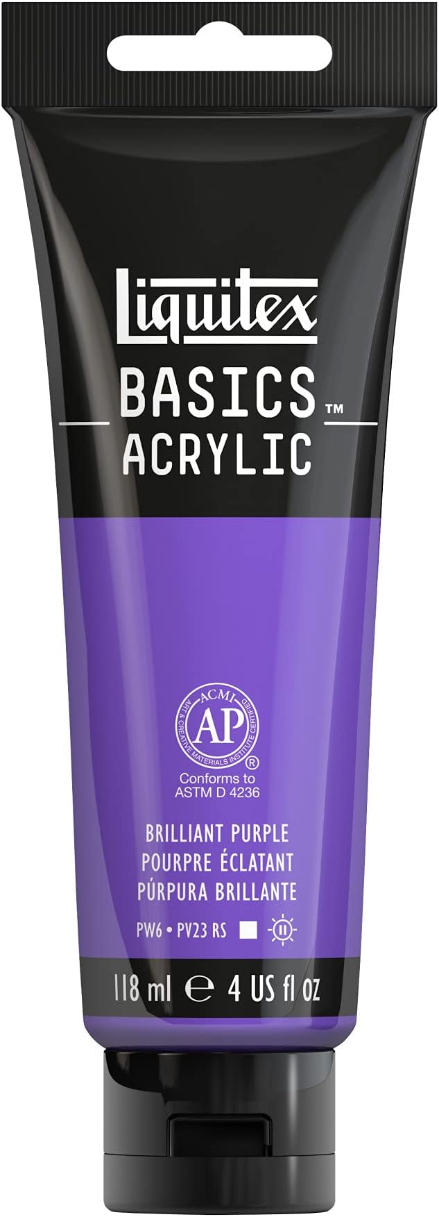 Liquitex BASICS Acrylic Paint, 118ml Tube, Brilliant Purple by Liquitex