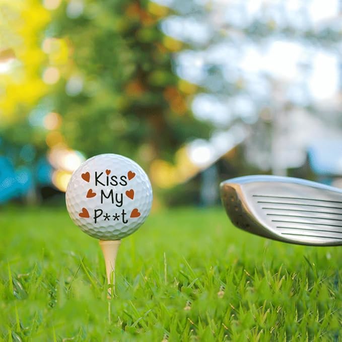 Funny Gifts for Husband Birthday Anniversary, Wedding Birthday Golf Balls Gifts for Him Boyfriend Golfers Lovers Father's Day Fan Humor, Golf Ball Romantic Diy Present for Men Couple from Wife