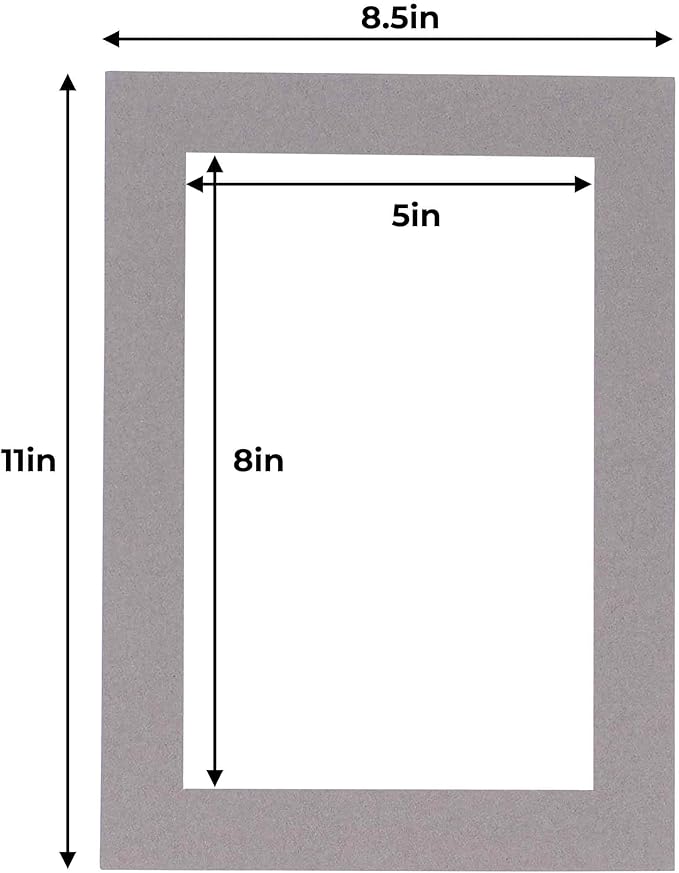 5.5x8.5 Mat for 8.5x11 Frame - Image 3