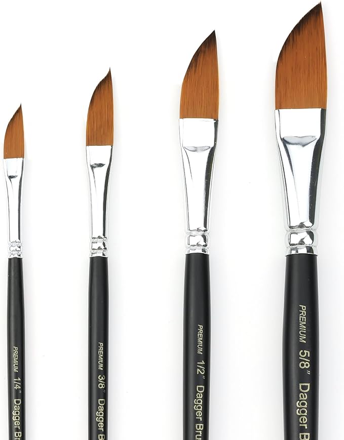 Dagger Striper Brush Set by GACDR