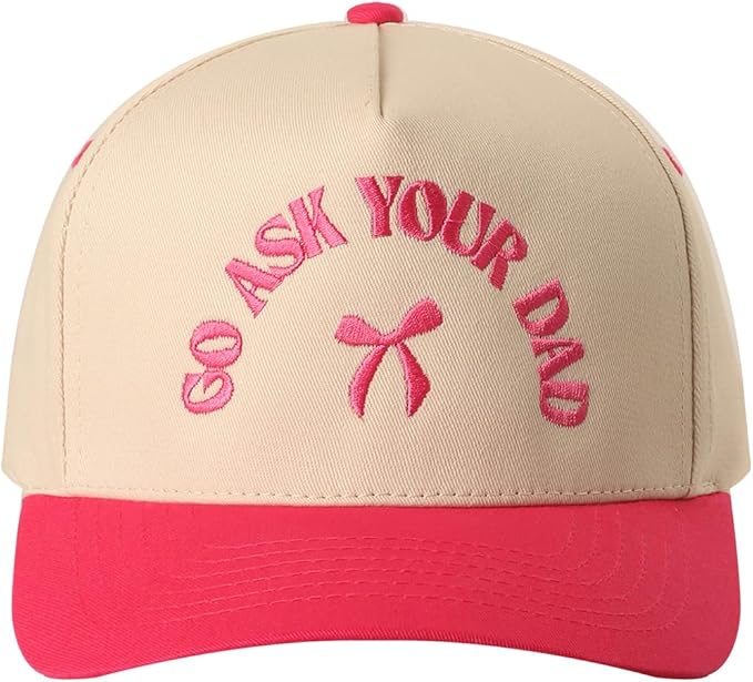 MIRMARU Two-Tone Vintage Canvas Trucker Hats for Men & Women, Adjustable Size Baseball Caps with Trendy Embroidered Design