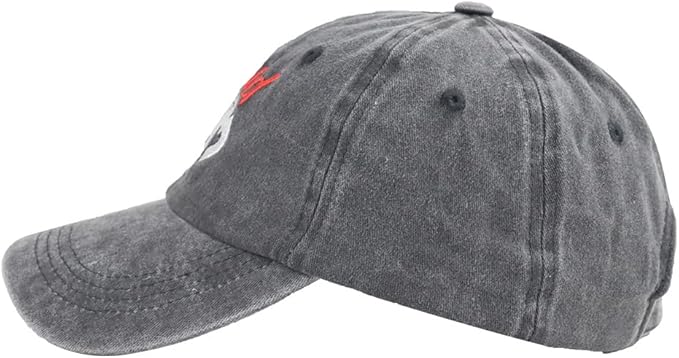 Funny Proud Softball Mom Hat for Women, Adjustable Embroidered Distressed Washed Cotton Baseball Mom Cap