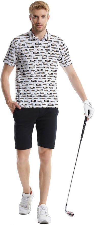 Mens Golf Shirts Golf Polo Shirts for Men Short Sleeve Polo Shirts Golf Gifts