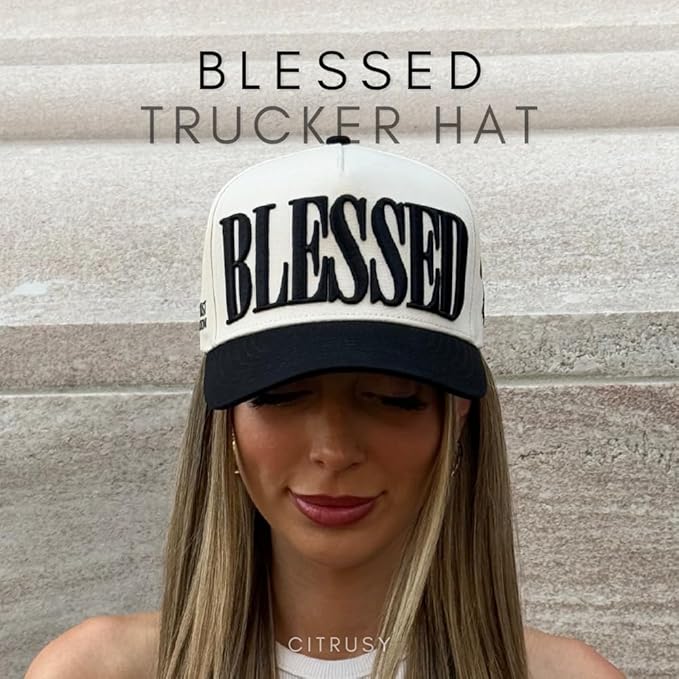Vintage Faith & Forever Trucker Hat | Men & Women | Christian Cross Jesus Hats | Bachelorette Bride Hat | Cotton | Snapback