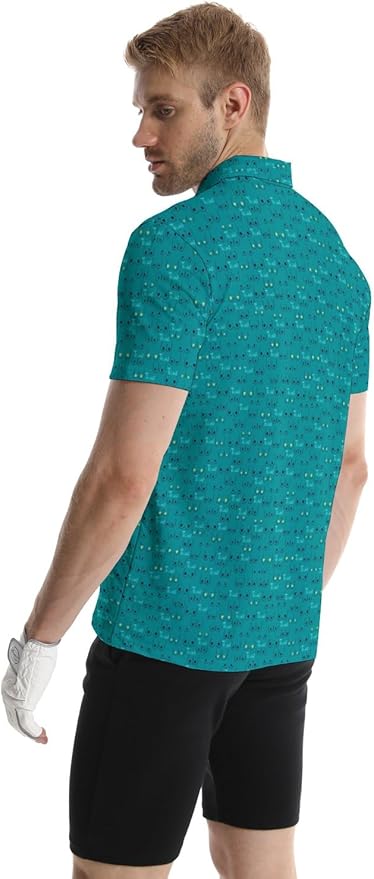 Mens Golf Shirts Golf Polo Shirts for Men Short Sleeve Polo Shirts Golf Gifts