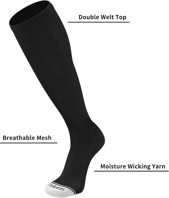 Youth Performance Baseball & Softball Socks (3 Pairs) over the Calf