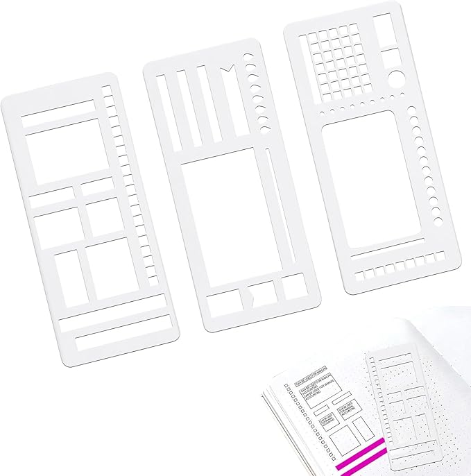 Handmade Flexible Record Template, Planner Stencil Set by MUADUTYY