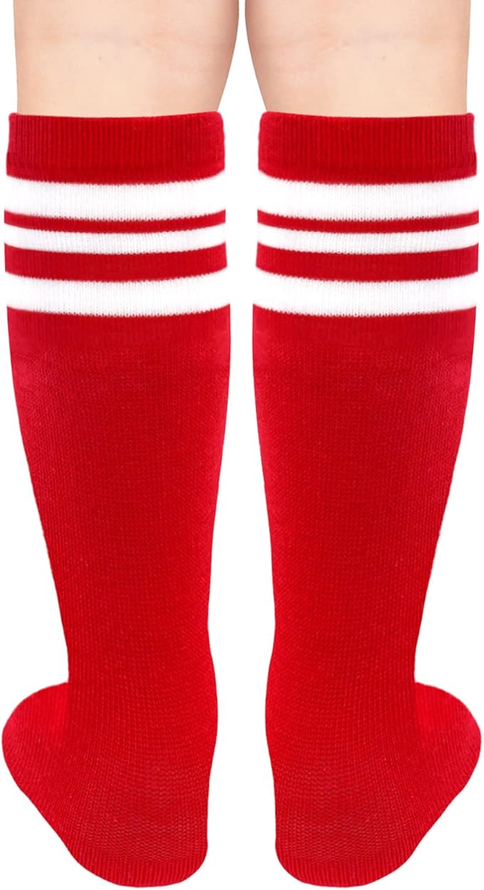 qikqik Toddler Soccer Socks Kids Soccer Socks Boys Baseball Sock Youth Football Sock Girls Softball Accessories Team Sports