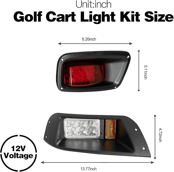 Golf Cart Light Kit for Golf Cart LED Light Kit Replacement