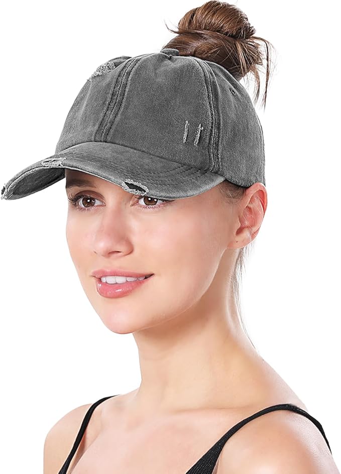 ZTL Women's High Ponytail Baseball Cap Performance Running Hat Quick Dry Mesh Sports Cap Unstructured Dad Trucker Hats