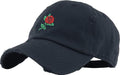 Rose Flowers Love Good Vibes Men Women Dad Hat Baseball Cap Adjustable Unisex