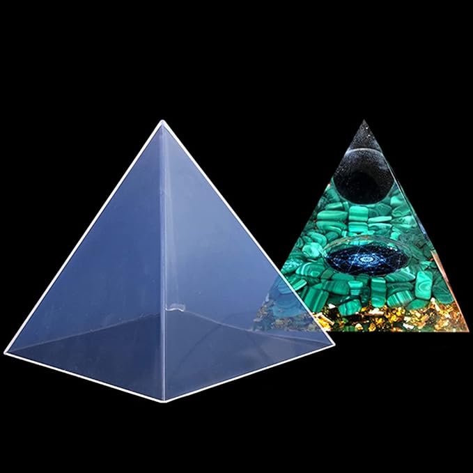 3 PCS Clear Pyramid Molds for Resin, Pyramid Resin Mold Silicone Pyramid Mold - Image 4