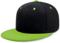 CHOK.LIDS Flat Bill Visor Classic Snapback Hat Blank Adjustable Brim High Top End Trendy Color Style Plain Tone Baseball Cap