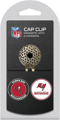 Team Golf NFL Golf Cap Clip with 2 Removable Double-Sided Enamel Magnetic Ball Markers, Attaches Easily to Hats