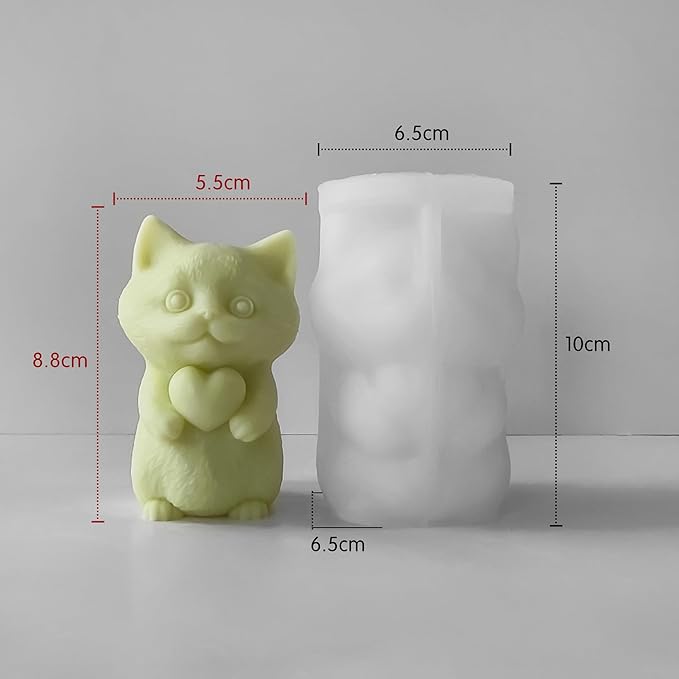 Cat Soap Mold for Animal Candle Making - Image 6