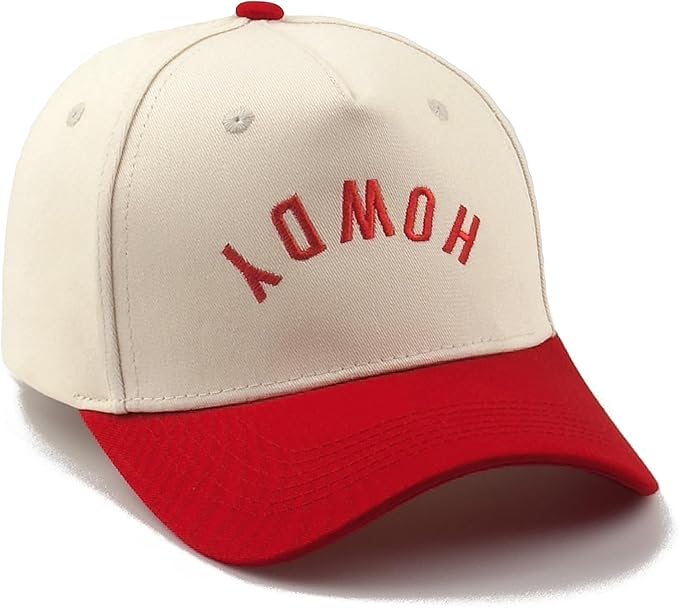 Funny Embroidered Trucker Hat, Vintage Two-Tone Cotton Baseball Cap for Men Women, Adjustable Dad Hat Gift Idea