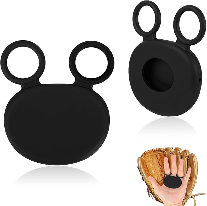 2pcs Palm Protector for Baseball & Softball, Silicone Catchers Thumb Guard Shock Absorbing Training Aid Glove Padding Accessory for Youth & Adult Infielder Catcher Hockey Players