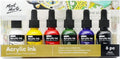 Mont Marte Acrylic Ink Premium 6pc x 20ml, Acrylic Inks by MontMarte