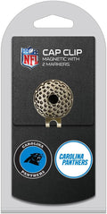 Team Golf NFL Golf Cap Clip with 2 Removable Double-Sided Enamel Magnetic Ball Markers, Attaches Easily to Hats