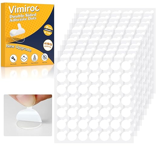 Double Sided Sticky Tack – 490pcs Easy to Peel Sticky Dot, and DIY Projects by VIMIROO