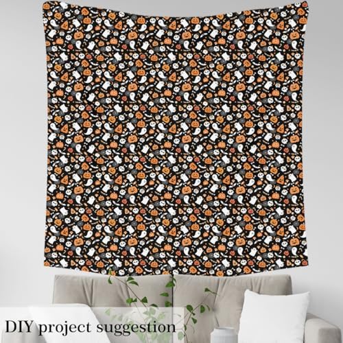jejeloiu Happy Halloween Fabric by The Yard 5 Yards