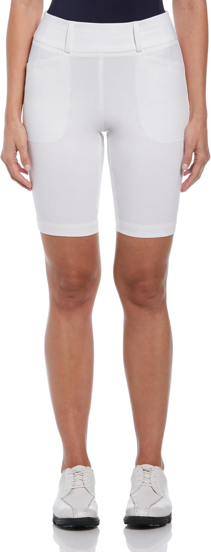 PGA Tour Women's 9.5” Pull-on Golf Shorts with Tummy Control, Performance Stretch, Moisture-Wicking, Sun Protection
