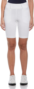 PGA Tour Women's 9.5” Pull-on Golf Shorts with Tummy Control, Performance Stretch, Moisture-Wicking, Sun Protection