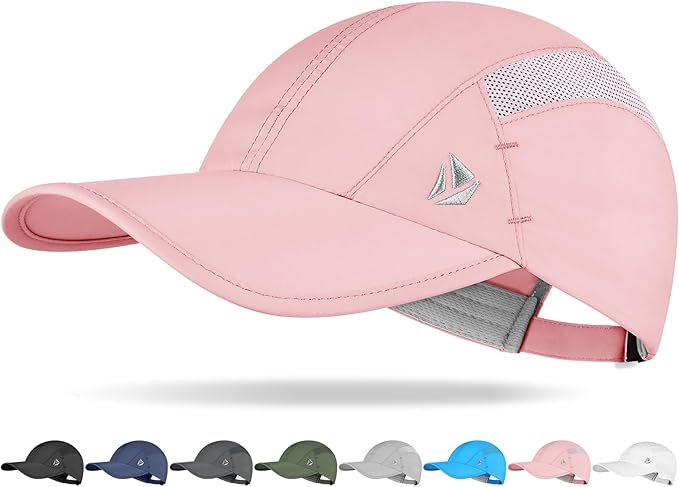 YANIKY Quick-Dry Running Hat for Men & Women Cooling Hat UPF 50+ Thin Baseball Cap Lightweight Breathable Mesh Sport Hats