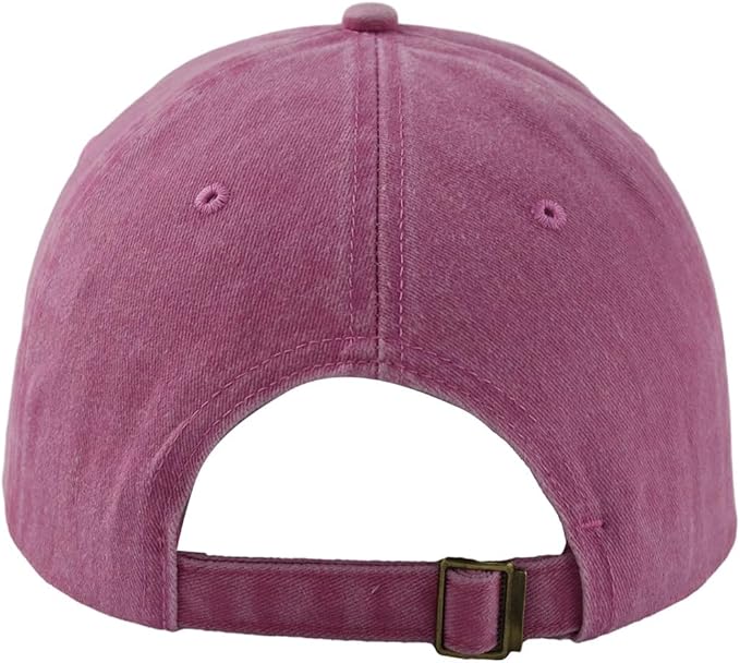 HHNLB Beach Hair Don’t Care Hat, Washed Cotton Adjustable Embroidered Baseball Cap