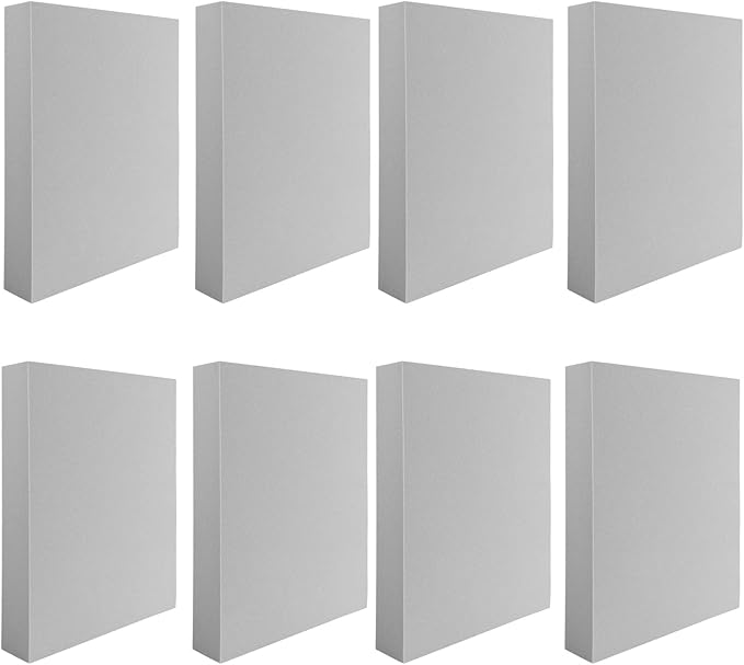 BAOFALI 8 Pcs Stamping Foam Grey Moldable Foam Stamps Plastic Dry Foam Stamp by BAOFALI